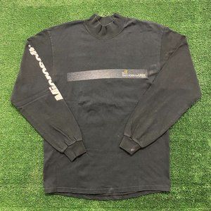 Vintage Y2K Microsoft Windows Unix T-Shirt Long Sleeve Coding Computers PC Black